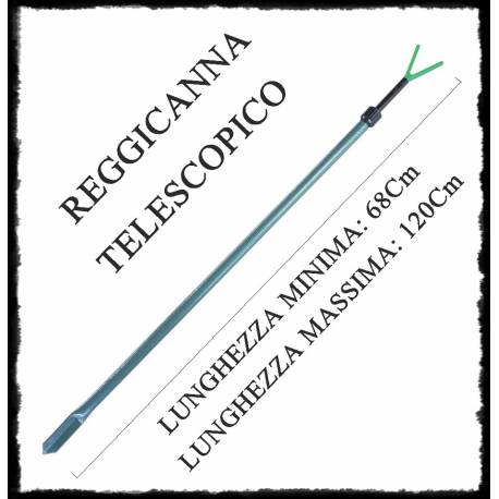 Picchetto reggicanna telescopico 1.20m