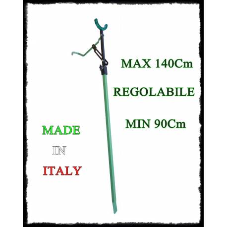 Picchetto reggicanna 140cm telescopico inclinazione regolabile
