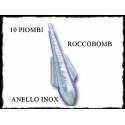 10 Piombi Roccobomb con Anello Inox