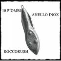 10 Piombi Roccorush con Anello Inox