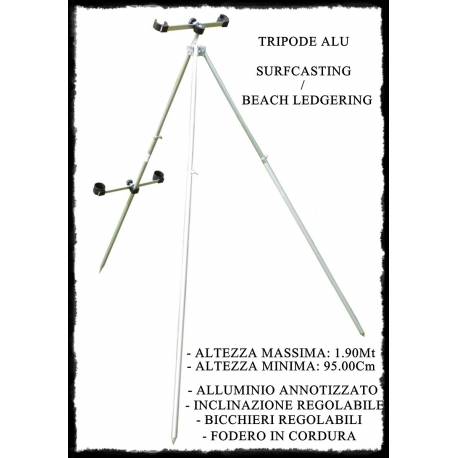 Tripode Alu Surfcasting / Beachledgering 1.90m