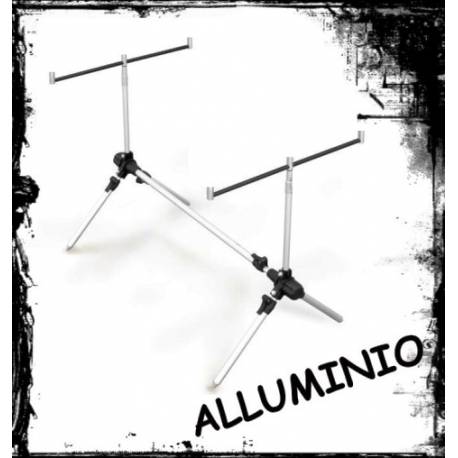 rod pod in alluminio per tre canne