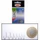 20 ami da pesca MF-6715 nichelati gambo lungo