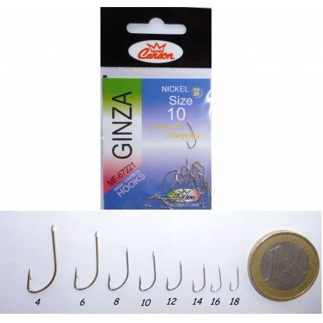 20 ami da pesca MF67221 nichelati gambo lungo con paletta 