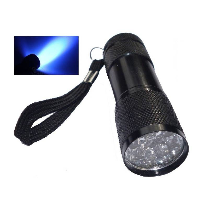 Lampada UV Batterie Incluse Torcia UV A 21 LED Per Cura Colla - Per Legatura Mosche E Colla Loca, Include Batterie Omaggio, Nuova Torcia Per Cura Colla