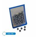 100 sfere in acciaio 6.3mm per fionda