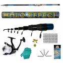 kit canna teleregolabile 4m mulinello gibernetta accessori
