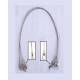 12 cavetti acciaio 46cm / 30Lbs con girelle crane e moschettoni interloock