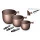 kit 3 coppette per pasturazione con canna roubasienne