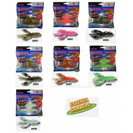 kit 7 confezioni gamberi flapping craw fish hunter
