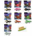 kit 7 confezioni gamberi flapping craw fish hunter