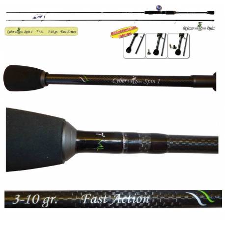 Canna Spinning Heron CyberSpin 3/10g 2.15m Trota / Black Bass