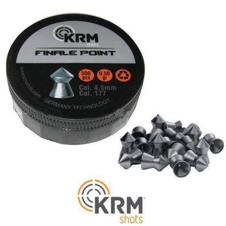 500 pallini carabina 4,5mm /.177 cal. 0.50g finale point