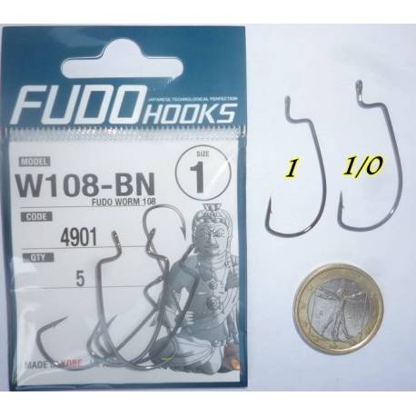 ami fudo worm 108 black bass