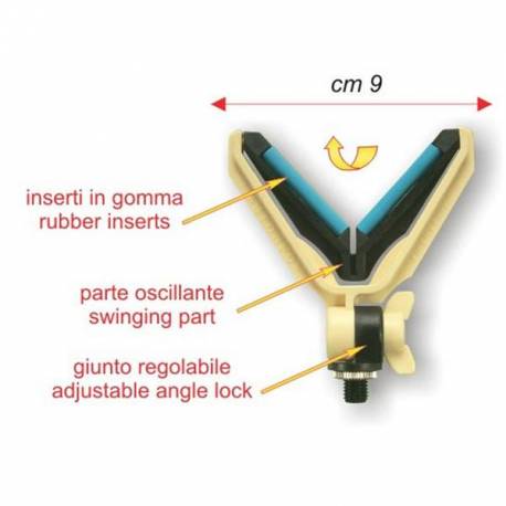 appoggicanna basculante da montare su picchetto