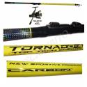 Kit Economico Canna da Pesca 4 Metri + Mulinello 1000 - Tornado + Phanter