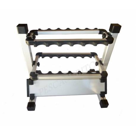 espositore porta canne da spinning a 12 postazioni
