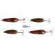 Kit 4 ondulanti spoon 7g pesca trota lago spinning trout game