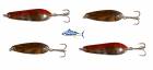 Kit 4 ondulanti spoon 7g pesca trota lago spinning trout game