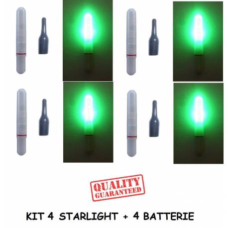 Kit 4 Starlight con led elettronici per galleggiante da pesca
