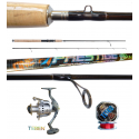 Kit Pesca a Spinning Canna + Mulinello +Filo