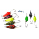 Kit 8 micro ondulanti spoon trota trout game