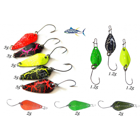 Kit 11 micro ondulanti spoon trota trout game