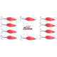 Kit 10 Spoon 5g Ondulanti Pesca Trota Trout Area Game - Carson Arancio Fluo