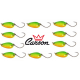 Kit 10 Spoon 3g Ondulanti Pesca Trota Trout Area Game - Carson Tiger