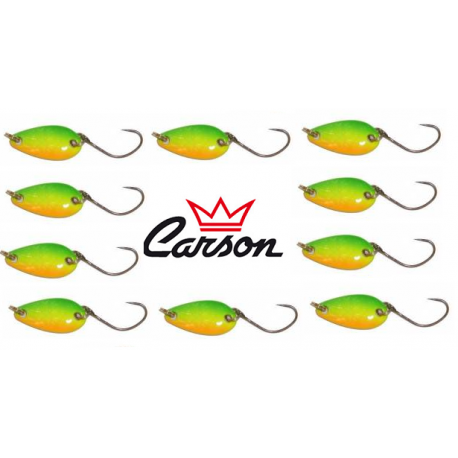 Kit 10 Spoon 3g Ondulanti Pesca Trota Trout Area Game - Carson Tiger