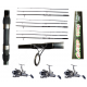 Kit 3 Canne Carpfishing 3 sezioni + Mulinelli / Globe Fishing Carp King Niged
