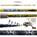 Kit Canna Pesca Inglese Bombarda + Mulinello - Globe Fishing Tiger Xc