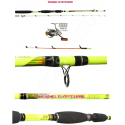 Kit Canna Pesca Seppia Calamaro + Mulinello - Globe Fishing Eging Capture Xc