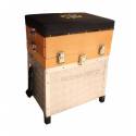 Panchetto Paniere da Pesca in Legno con Cassetti - Leader Line