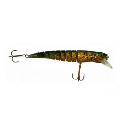 Minnow Multisnodo verde/oro/ spinning pesante / traina
