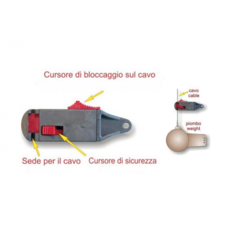 Pinzetta Sgancio Rapito Pesca Traina - Modello A