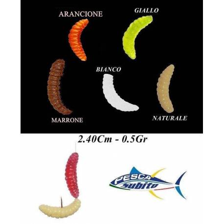10 Camole Artificiali Pesca Trota Lago