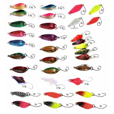 Stock 33 Spoon Pesca Spinning Trota Trout Area Game