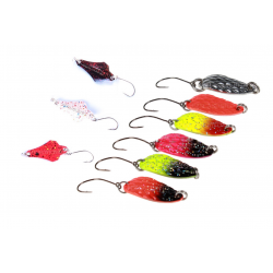 Kit 9 Spoon 3Gr Pesca Spinning Trota Trout Area Game