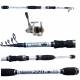Kit Canna Spinning Telescopica Vento 2,10Mt + Mulinello Kaya
