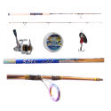 Kit Spinning Canna Smc 2.10Mt + Mulinello Kaya + Filo + Cucchiaino