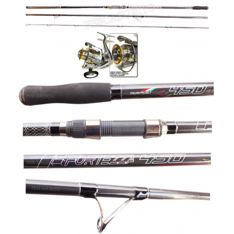Kit Surfcasting Canna Fortezza 4.50Mt + Mulinello Talent 6000