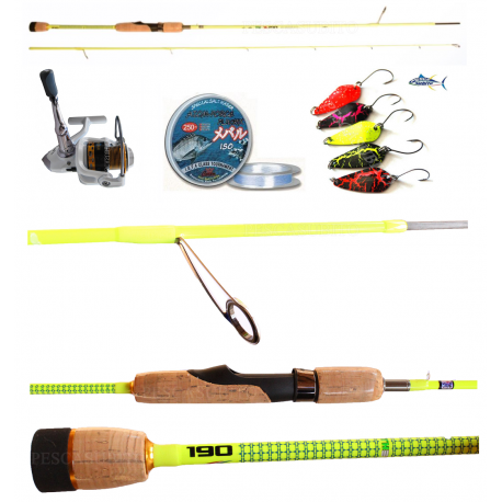 Kit Trout Area Canna Theya 2.10Mt + Mulinello Kaya 2000 + Accessori