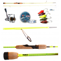 Kit Trout Area Canna Theya 2.10Mt + Mulinello Kaya 2000 + Accessori