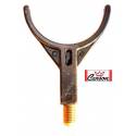 Appoggia Canna a U Filettatura Ottone