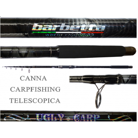 Canna Carpfishing Telescopica 12Piedi 3Lb - Barbetta Ugly
