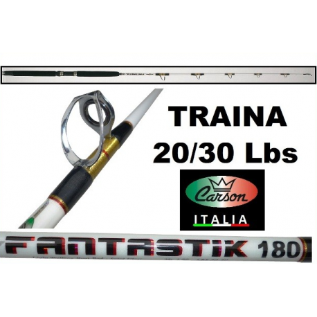 Canna Da Pesca Media Traina - 20/30lbs - Carson Fantastik