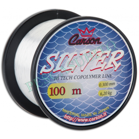 Monofilo da Pesca - Carson Silver 100Mt - Pescasubito SRL