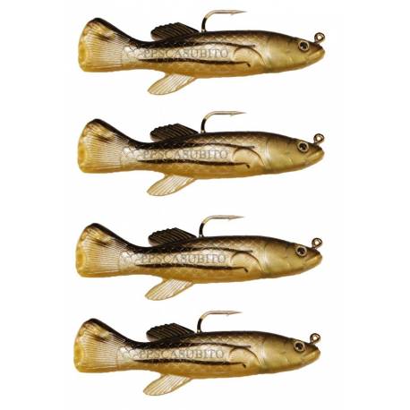 Pesci Gomma con Ami e Piombati - Female Killy 10Cm