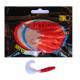 Falcetti Twister Grub 9,5Cm Rosso Perla